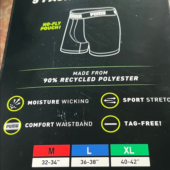PUMA Sportluxe Black Boxer Briefs - 5 Pack NWT - Picture 6 of 8